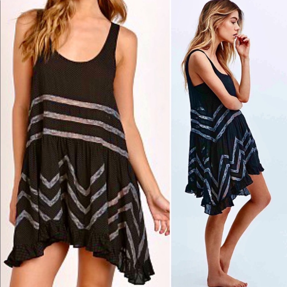 🌺🎉HP🎉🌺 NWOT Free People Voile & Lace Trapeze Slip Dress - Picture 8 of 16